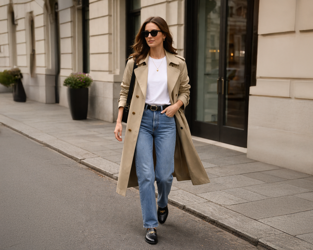 The Elevated Trench Coat Drape