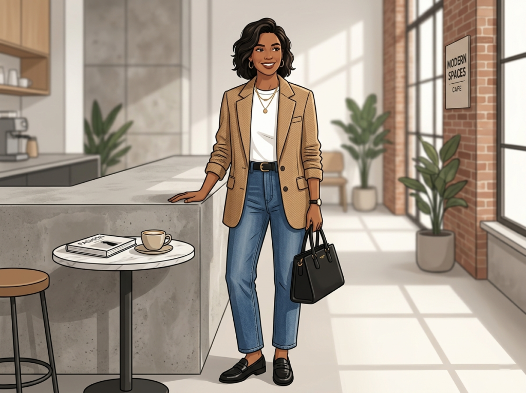 "3-Piece Rule": How to Make Jeans and T-Shirt Outfits