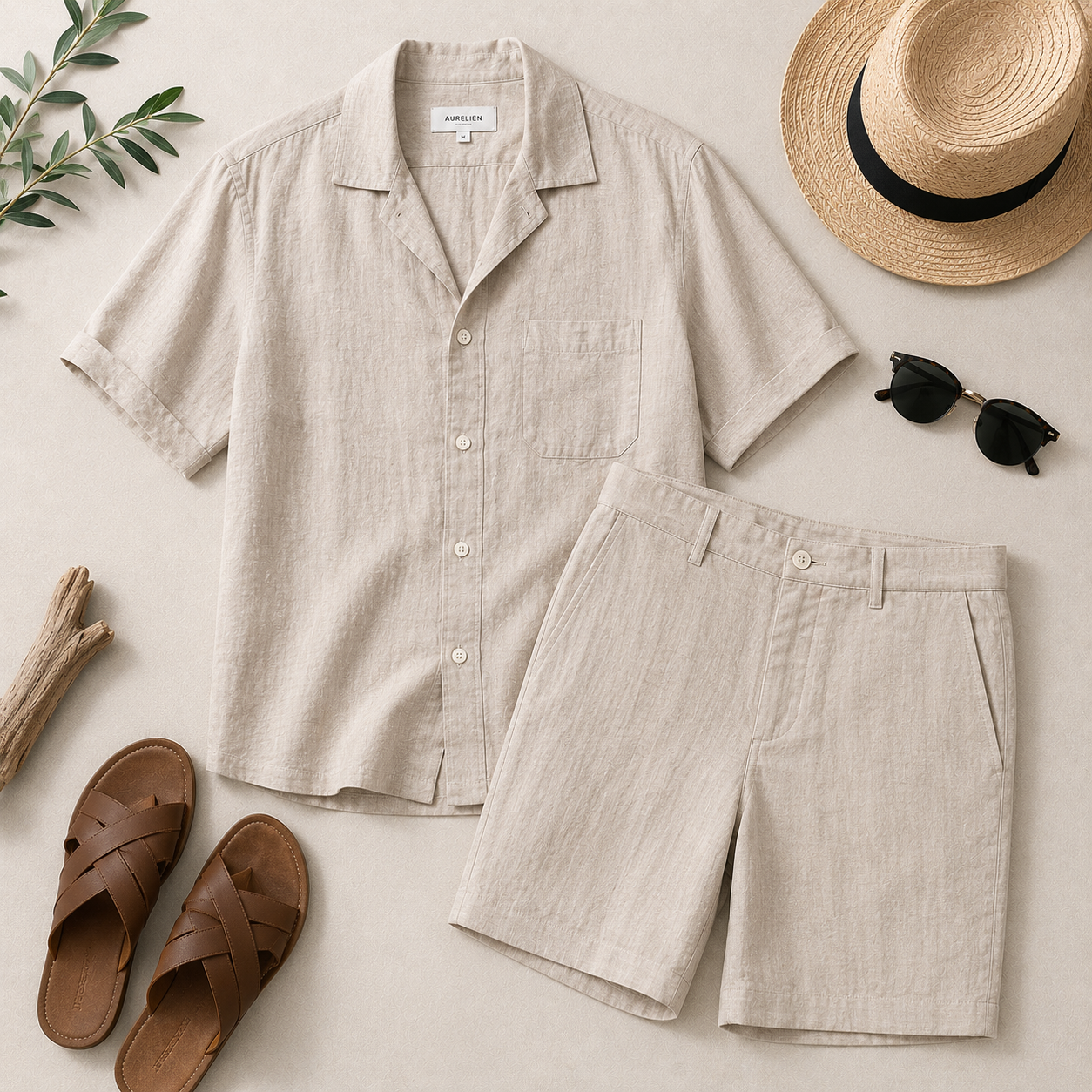 Linen Short Suit