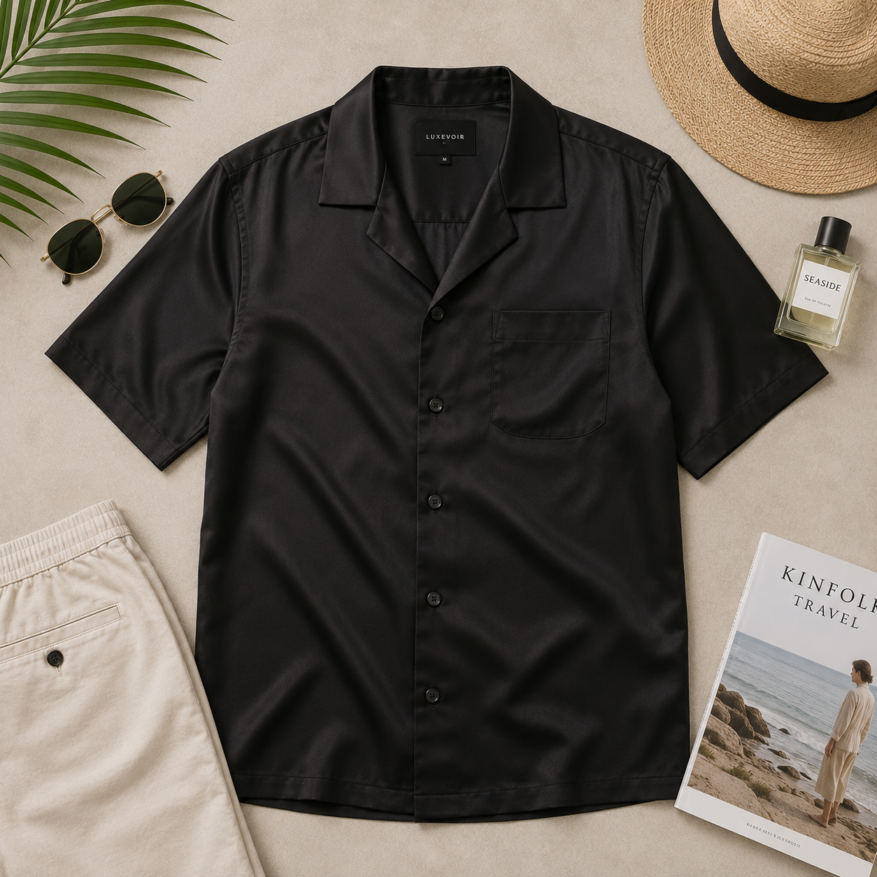 Men's Silk Camp Shirt