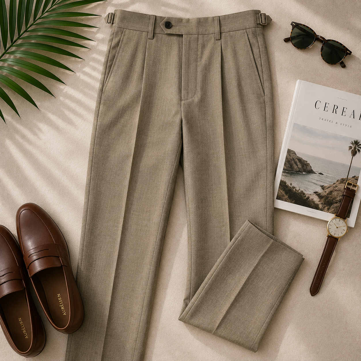 Tropical Weight Wool Trousers